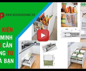 Tủ bếp hiện đại hơn sau khi dùng 4 phụ kiện này