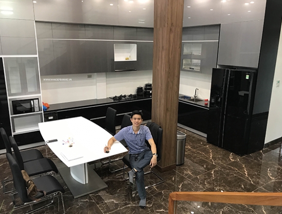 Tủ bếp anh Toản