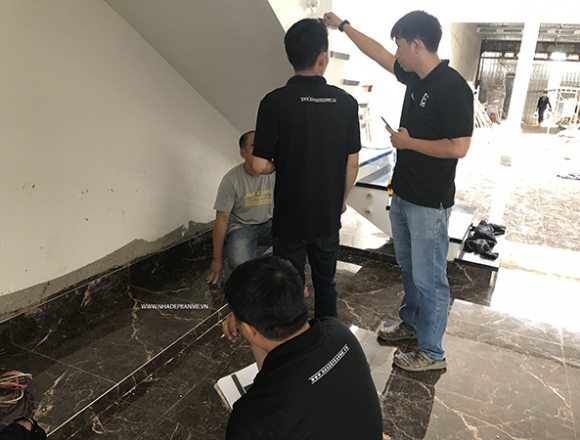 Phòng khách anh Toản