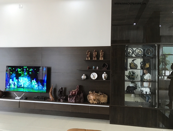 Phòng khách chị Nga