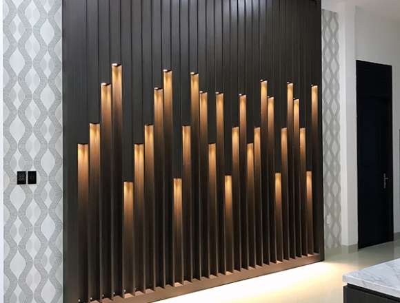 Phòng khách chị Nga