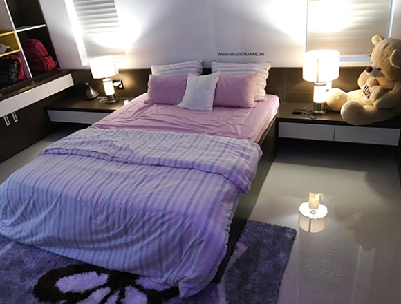 Phòng ngủ nhà chị Nga