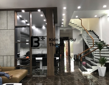 Phòng khách anh Toản